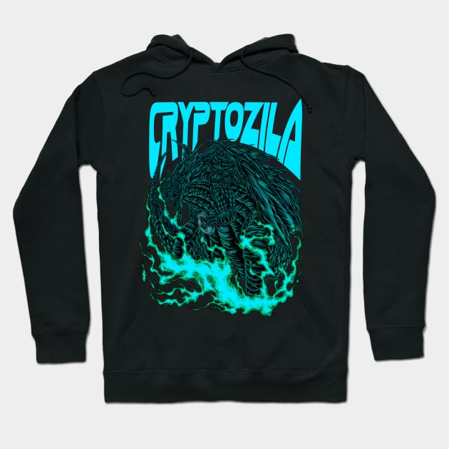 CRYPTOZILA Hoodie by TOSSS LAB ILLUSTRATION